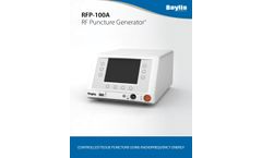 Baylis - Model RFP-100A RF - Puncture Generator - Brochure