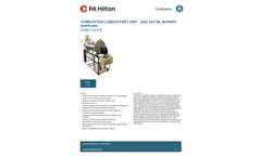 Hilton - Model C492/115/A/B - Combustion Laboratory Unit - Brochure