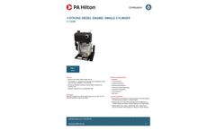 PA Hilton - Model C100B - 4 Stroke Diesel Engine, Single Cylinder - Brochure