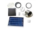 Solarventi - Complete Kit for Wall Mounting and with Solar Cell