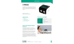 I-Tech - Model I-Press - Pressotherapy Device - Brochure