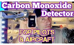 Carbon Monoxide Alarm for Aircraft (for Pilots) - Video
