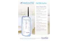 Sapphire - Model PSG - Wireless Polysomnography System - Brochure