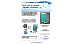 Green-Technology - Model 26.41 Gal/100 Liters - Multi-Stage Filtration System - Brochure