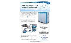 Green-Technology - Model 66 Gal/250 Liters - Multi-Stage Filtration System - Brochure
