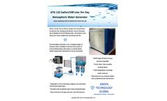 Green-Technology - Model 132 Gal/500 Liters - Multi-Stage Filtration System - Brochure