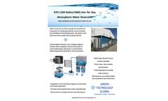 Green-Technology - Model 1320 Gal/5000 Liters - Multi-Stage Filtration System- Brochure