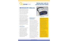 MERIDIAN - Model M110 - Fetal Monitoring System Brochure