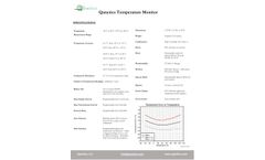 Qanetics Temperature Monitor Specifications Sheet