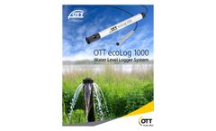 OTT ecoLog 1000 Water Level Logger System - Brochure