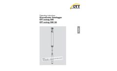 OTT ecoLog 500 (3G) - Groundwater Datalogger - Operating instructions