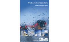 Lufft - Weather Critical Operations (EN) - Brochure