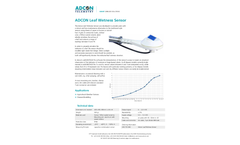 Aadcon - Leaf Wetness Sensor - Brochure