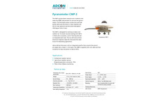 Adcon - Model CMP-3 - Pyranometer - Brochure