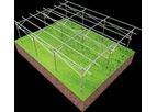 Levin - Model F-GM-I - Greenhouse Solar PV Ground Mounting System