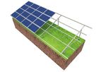 Levin - Model GM -D-I - Dual Post Ground Solar PV Mounting System