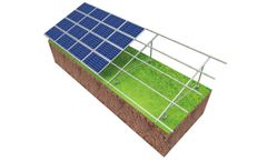 Levin - Model GM -D-I - Dual Post Ground Solar PV Mounting System
