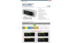 Charmcare - Model ACCURO - Versatile Bedside Pulse Oximeter Brochure