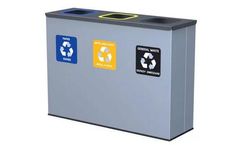 ALDA - 3-Chamber Waste Recycling Bin