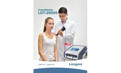 Longest PowerShocker - Model LGT-2500S - Electrical Extracorporeal Shock Wave Therapy Device - Brochure