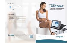 Longest - Model LGT-2500F - High-performance Acoustic Wave Therapy Machine - Brochure