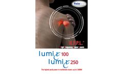 Lumix - Model 100 e & 250 - Pulsed Superpulsed H.F.P.L. High Frequency Power Lasers - Brochure