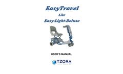 Tzora Lite - Folded 4 Wheel Mobility Scooter - Manual