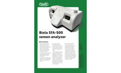 Biola - Model SFA-500 - Sperm Fertility Analyzer Brochure