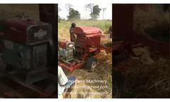 Grain sheller machine shelling wheat, rice, millet, sorghum - Video