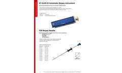 GTA - Model TER - Automatic Disposable Biopsy Needle - Brochure