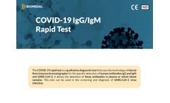 Biomedal - COVID-19 IgG/IgM Rapid Test Kit - Brochure