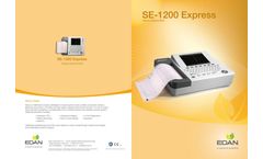 Edan - Model SE-1200 Express - 12-Channel ECG for Cardiovascular Diagnostics System - Datasheet