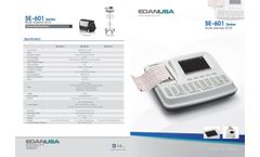 Edan - Model SE-601 Series - 6-Channel ECG - Datasheet