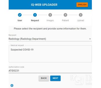 IMAGE - Version iQ-WEB Uploader - Web Portal for Secure Data Sharing