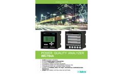 Iskra - Model iMC784A - Power Quality Analyzer- Brochure