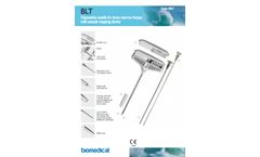 Biomedical - Model BLT - Needles for Bone Biopsy - Brochure
