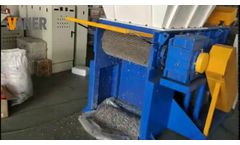 VANER Single Shaft Shredder Machine Scrap Automotive Plastics Waste Shredding - VANER Machinery