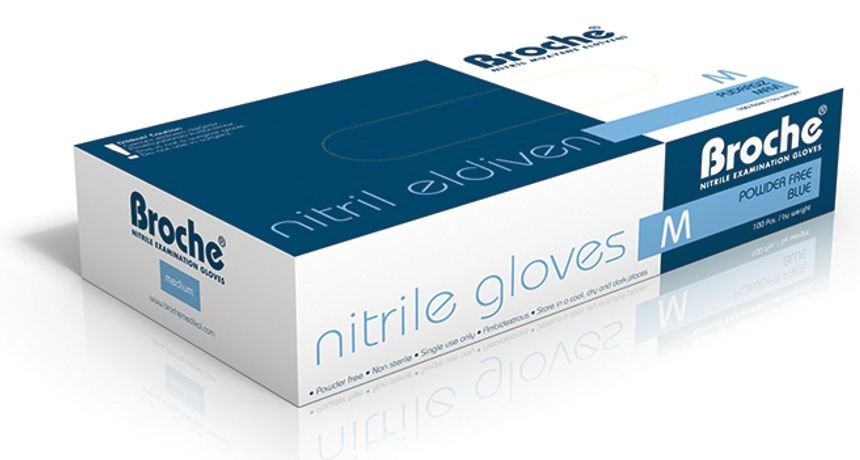 Broche - Non Sterile Nitrile Examination Gloves - Powder-Free