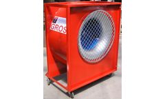 GROS - Model Type 1RV - Single Intake Radial Drying Fans for Drying Hay and Hay Round Bale