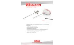 Medax - Model Vertebrox - Plastic Vertebroplasty Needle - Brochure