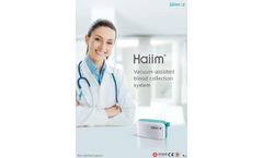 Winnoz - Model Haiim - Vacuum-assisted Blood Collection System Brochure