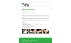 Tytek - Model - Abdominal Trauma Bandage for Abdominal and Large Extremity Wounds - Brochure