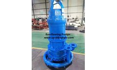 Everflowing electric and hydraulic submersible sand dredge pump