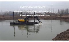 Everflowing pumps amphibious cutter sucton sand dredge pump excavator dredger - Video
