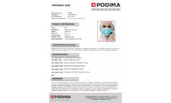 Podima - Disposable 3 Ply Surgical Mask - Brochure