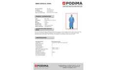 Podima - Model SSMMS - Surgical Gown - Brochure