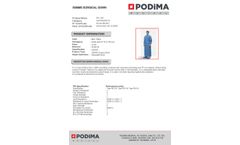 Podima - Model SMMS - Surgical Gown - Brochure