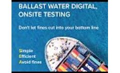 Ballast Water Testing Manual: Digital, Accurate, Onsite - Video