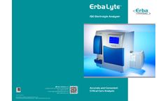 Erba - Model ErbaLyte Series - Electrolyte Analyzers- Brochure
