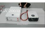 48V 200Ah battery match with 3 6Kw Growatt inverter - Video